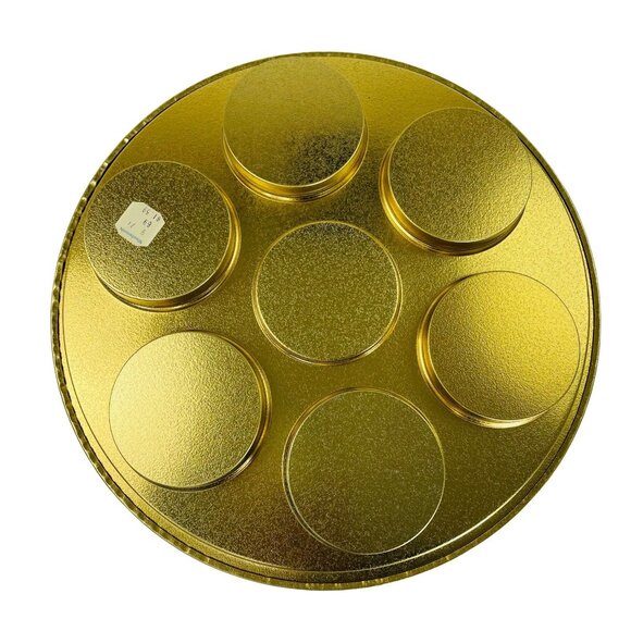 Vintage Soviner Woolworth Tin Cup Holder Metal Tray New Jersey State Molded u - Picture 5 of 5